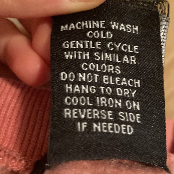 Pink cropped crewneck - Picture 4 of 4